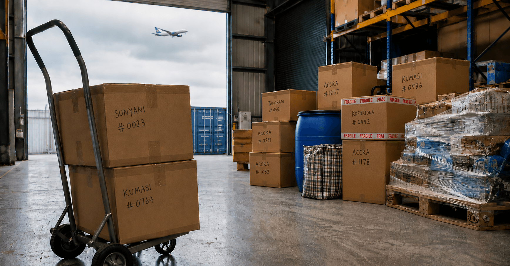 E&G UK Services shipping containers and cargo